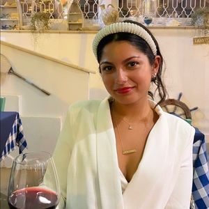 Bridal headband / bride headband / white headband